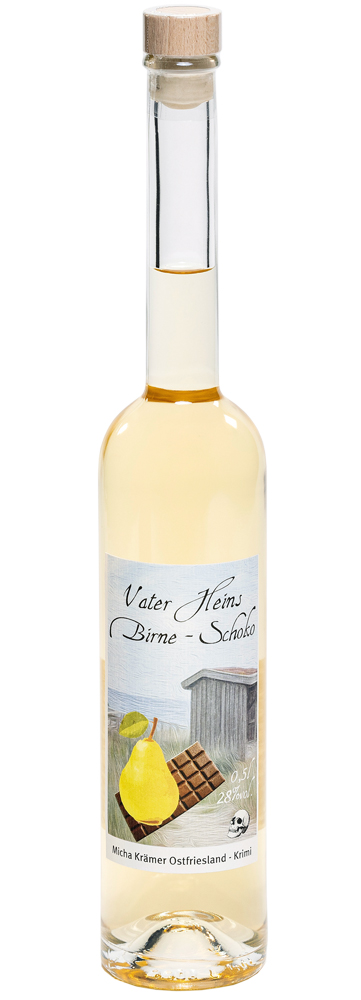 Likör Vater Heins Birne Schoko  Flasche von Brennerei Weyand