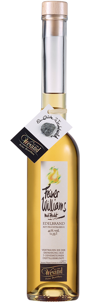 Feinste Spirituose Williams mit Frucht 0,35l